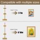 Adjustable Tabletop Easel Stand, Picture Easels for Display Up to 29" H, Metal Picture Frame Holder Stand Table for Art, Photo (black)