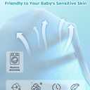 Cute Newborn Unisex Baby 100% Cotton Long Sleeve Onesie Coming Home Outfits,Soft Romper with Mittens & Hat (Blue)