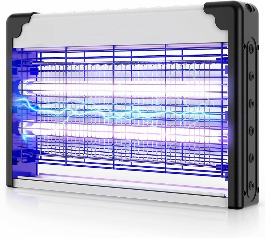 Bug Zapper Indoor, 20W Commercial Grade Powerful 2800V Electric Bulbs Zapper, Durable Fly Trap Mosquito Gnat, Moth, Wasp Trap, Fly Zapper Killer Bug Light for Office, Restaurant, Warehouse, Store