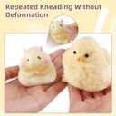 2pcs Squishy Hamster Toy,Chick Squeeze Toys,Cute Squishy Hamster Fidget Toy, Realistic Chick Toys,Stress Relief Gift for Adults & Kids(Hamster+Chick)