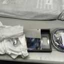 ELLO&ALLO LED Shower Panel Tower System, Hydroelectricity Display Rain Massage with Jets, Brushed Black