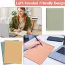 10 Packs 8.5 x 11 inch Top Spiral Notebook with 3 Hole Punched Legal Pads 40 Sheets College Ruled Notepad Hard Cardboard Paper Wirebound Pads for Business School Office Home Supplies (Retro)