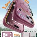 TOCOL for iPhone 17 Pro Max Case, Compatible with Magsafe Charger, Full Camera Protection, Translucent Matte for iPhone 17 Pro Max Phone Case 6.9 inch (Plum)