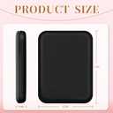 Compact Mirror, 1X/3X Magnification LED Pocket Mirror with Nternal BIattery, Mini Mirror for Purse, Pocket,Travel and Present (Black)