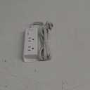 Cruise Essentials - Flat Plug Power Strip, Addtam 5 ft Ultra Flat Extension Cord with 6 Outlets Extender, No Surge Protector for Cruise Ship, Travel, Dorm, Home Office, ETL Listed (White)