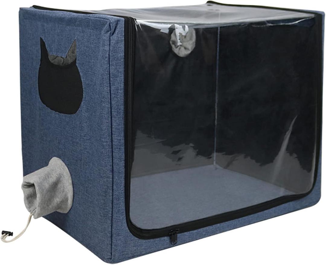 100L Dog Oxygen Chamber,Pet Dog Cat Animal Oxygen ICU Cage Large PET Brooder Nursery,Kitten Incubator, Puppy Incubator with Nebulization Oxygen for Dogs