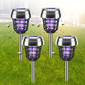 2026 New Solar Bug Zapper Outdoor, Mosquito Killer, Waterproof Fly Traps Gnat Zapper for Small Flying Insect Bug Fly Gnat, Waterproof Mosquito Repellent for Patio Yard Garden Farm(4)