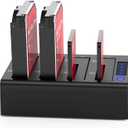 ORICO 4 Bay External Hard Drive Docking Station USB 3.0 to SATA I/II/III for 2.5''/3.5'' HDD SSD with Hard Drive Clone Function Slope Design Support UASP [4 x 20TB]-6648US3