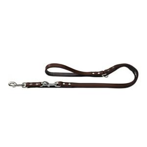 HUNTER Nickel-Plated Split-Leather Basic Training Lead Rope, 18 x 200 cm, Large, Brown/Nappa Black HUNTER Nickel-Plated Split-Leather Basic Training Lead Rope, 18 x 200 cm, Large, Brown/Nappa Black