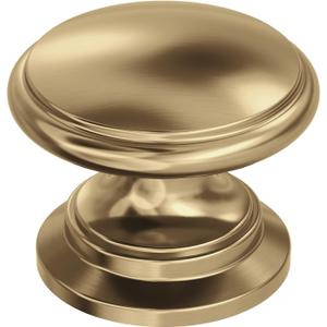 Amerock | Cabinet Knob |Champagne Bronze | 1-1/4 in (32 mm) Diameter Drawer Knob | Ravino | Kitchen and Bath Hardware | Furniture Hardware