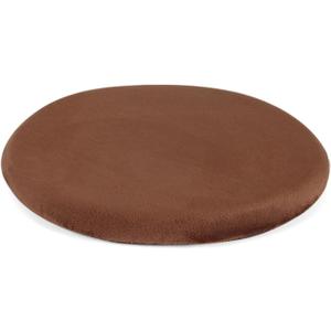 Greenjin 13" Round Memory Foam Seat Cushion Anti Slip Circle Chair Pad with Rubber Back Detachable Round Stool Cushions Machine Washable for Kitchen Dining Office Chairs Highstools Coffee