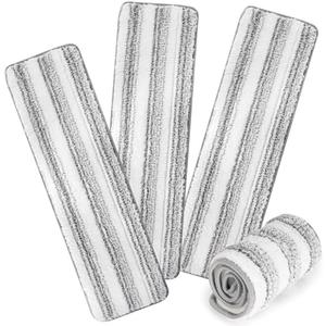 AmaVins 3 Pack Microfiber Cleaning Pads for Bona Mop, Reusable Microfiber Mop Pads for 18 Inch Mop, Hardwood Floor Replacement Cleaning Mop Pads, Machine Washes