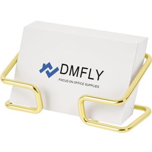 Metal Business Card Holder for Desk, Cute Card Display Stand, Compatible with Various Countertops, Gold