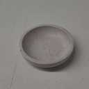 Travertine Decorative Bowl - 7.8 Diameter & 2 Height - Key Bowl for Entryway Table - Organic Modern Centerpiece - White/Gray