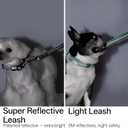 Hands Free Dog Leash Adjustable Versatile Crossbody Waist Dog Leash Reflective Comfortable Padded Handles Shock Absorbing Walking Lead for Small Medium Large Dogs (Super Reflect-Earth, S)