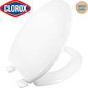 Clorox Elongated Wood Toilet Seat with Easy-Off Hinges-Wiggle Free Design