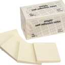 Highland Sticky Notes, 3 x 3 Inches, Yellow, 18 Pack (6549-18)