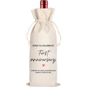 Marriage Milestones Wine Bag | Wedding Milestone Wine Bag | Bridal Shower Gift | Bride to Be Gift | Wedding Shower Gift | 11WB58