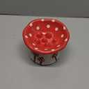 Ceramic Cat Slow Feeder, Cute Mushroom Shape Elevated Food Bowl, Shallow Raised Cat Dish, Anti Vomiting Whisker Fatigue Bowls