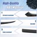 Front Grill Black Trim for Honda CRV 2023-2026 Black Grill Trim Blackout