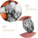 2 x 36Pcs Miniature Fake Eggs 1/12 Scale Dollhouse Eggs Models 3 Colors for Easter, Painting, Decorating, Crafting, Fake Food, and Nest Box Training