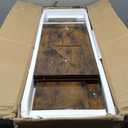 32"W Over The Toilet Storage Cabinet with Metal Frame and 7 Storage Shelves, Bathroom Organizer with Adjustable Shelves and Paper Holder, Farmhouse Storage Cabinet for Bathroom, Laundry, Rustic Brown