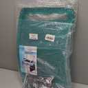 SoulThink Full Transparency Walker Tray - Essential Walker Accessories Compatible with Most Walkers for Seniors, Walker Tray for Folding Walker with Utility Bag, Non-Slip Mat & Cup Holder (Green)