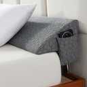 Patent King Size Bed Wedge Pillow Headboard Pillow Mattress Wedge Bed Gap Filler Long Pillow for Bed Triangle Pillow Bolster Pillow Close The Gap (0-7") Between Headboard and Mattress (76"x10"x6")