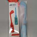 Uxilep Golf Club for Mario Golf: Super Rush - Nintendo Switch Joy-Con Accessories, Mini Hand Grip With Wrist Strap - 2 Pack (Red & Blue)