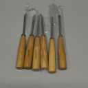 HAUTMEC Wood Carving Tools, 6-Piece Wood Chisel Sets, CRV Steel Blades with Rust-Resistant Electrolytic Coating, Fishtail V-Gouge Design for Fine Woodworking & Detailing  HT0236