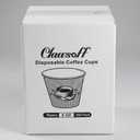 300 Count 6 oz Paper Cups, Disposable White Paper Coffee Cups, Hot Beverage Drinking Cup for Coffee, Water, Juice, and Espresso