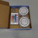 YiaMia Hot Tub Lights - 2-Pack RGB Color Battery-Powered LED Pool Lights with Remote Control and Suction Cup for Ponds, Decoration, Parties, Spas, Aquariums