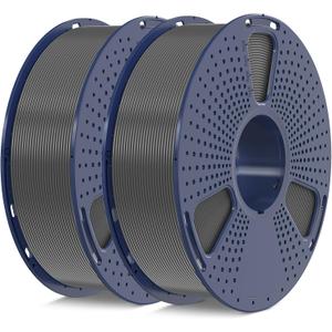 SUNLU 3D Printer Filament PLA Plus 1.75mm 2KG, SUNLU Neatly Wound PLA Filament 1.75mm PRO, PLA+ Filament for Most FDM 3D Printer, Dimensional Accuracy +/- 0.02 mm, 1 kg Spool, 2 Packs, Grey+Grey