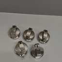 Funmit Upgrade Gas Stove Knobs Replacements for LG LRG30357ST LRG30355ST LRG30855ST Gas Range, 4PCS EBZ37189611 Range Control Knob and 1PCS EBZ37189609 Range Burner Control Knob (Super Boil)