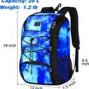 MATEIN Baseball Backpack, Softball Bat Bag with Shoes Compartment for Youth, Boys and Adult, Lightweight Baseball Bag with Fence Hook Hold TBall Bat, Batting Mitten, Helmet, Caps, Teeball Gear