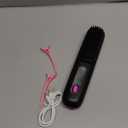 Go Brush Pro Portable Cordless Hair Straightener Brush for Travel, 30s Fast Heat for Instant On-the-Go Styling, 3 Adjustable Temperature Settings for All Hair Types,Midnight Black