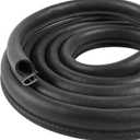 Automotive Door Weather Stripping 25Ft Car Door Rubber Edge Trim Seal Strip Gasket with Side Bulb for Car Bus Camper Boat RV Truck Doors