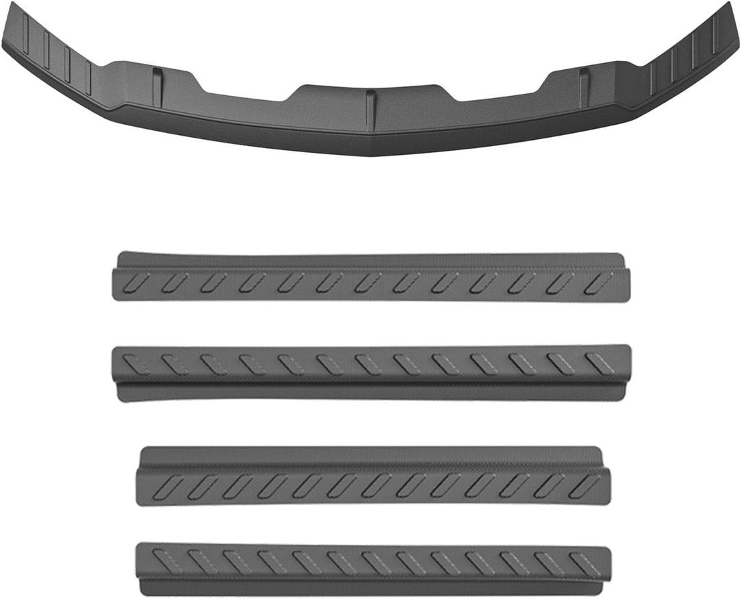 Hood Deflector Compatible with 2019-2024 Chevy Silverado 1500 Exterior Door Sill Protector Replacement for 2019-2024 Chevy Silverado 1500 Accessories
