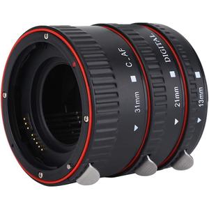 Auto Focus Macro Extension Tube Set,13mm + 21mm + 31mm Metal Autofocus EF Macro Extension Tube Set,Macro Extension Tube Set for EF Mount