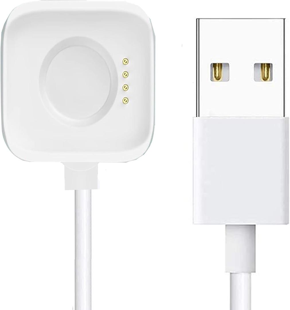 Charger Compatible with OnePlus Watch 2, USB Charging Cable, Fast Charging Dock for OnePlus Watch 2 (White)