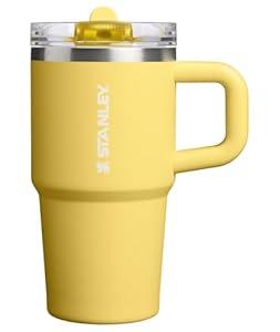 STANLEY Quencher ProTour Flip Straw Tumbler with Leakproof Lid 20 oz | Built-In Straw & Handle | Cupholder Compatible for Travel | Insulated Stainless Steel Cup | BPA-Free | Daffodil