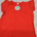 Summer 95% Cotton Clothes Flutter Sleeve Cute Baby Tops Toddlers T Shirt Pink Custom Kids Girl t Shirts, 3-4T, Red