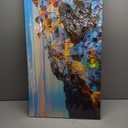 JXBYJP Large Santorini Greece Sunrise Sea Wall Art Architecture Landscape Picture Ocean Canvas Print Contemporary Artwork for Living Room Bedroom Office Home Decor Frame 20x40inch