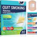 60Pcs Quit Smoking Patches, Step 1 2 3 Stop Smoking Aids Patches, Helping Quit Patch, 60 Count Quit Smoking Stickers that Work with 2 Weeks, Easy & Effective Anti-Stickers