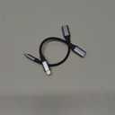 AGVEE 2 Pack 4 inch USB-C Female to Lightning Male Adapter, 30W Fast Charging Charger Converter for iPhone 14 13 12 11 Airpods iOS Device Carplay, Not for Audio, Dark Gray