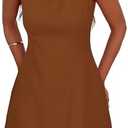 PRETTYGARDEN Womens Formal Short Dresses 2026 Summer Sleeveless Boat Neck A Line Elegant Mini Cocktail Party Dress, Medium