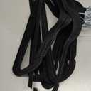 Simplify Slim Velvet Clothes Hangers | 25 Pack | Non-Slip | Shirts | Suit | Pants | Dresses | Garments | Closet Storage & Organization | Durable | Black