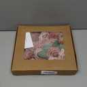 Floroom Artificial Flowers 25pcs Real Looking Burnt Orange & Warm Taupe Foam Fake Roses with Stems for DIY Wedding Bouquets Bridal Shower Centerpieces Floral Arrangements Party Tables Home Decorations