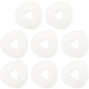 BOXOB 8pcs Replacement Mop Pads for Narwal Freo Pro X Ultra/Freo Z Ultra / T10 / J3 / J4, Premium Microfiber Washable Reusable Mop Cloth for Robot Vacuum Cleaner Accessories (White)
