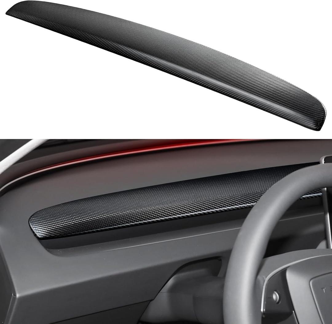 Real Carbon Fiber Dashboard for Tesla Model 3 Highland(2024-2025) /Model Y Juniper(2025-2026) 100% Carbon Fiber 1 Pack